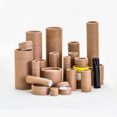 China Bio-degradable Custom Eco Friendly Packaging 26 SIZE PACK Cardboard 100% Biodegradable Pre Push Up Rolled Paper Tubes Packaging Box for sale