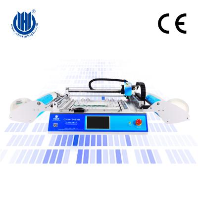 China Two Cameras Smd Led Production Line Visual SMT Pick And Place Machine CHM-T48VB 58 Feeders for sale