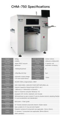 中国 縦の高速自動SMTの一突きおよび場所機械CHM-750 販売のため