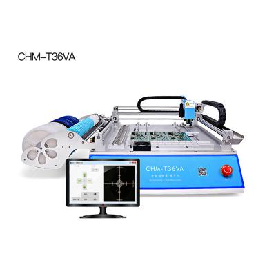 China La mesa doble SMT de las cabezas escoge y coloca pilas de alimentación de la cinta de la máquina CHM-T36VA 29 en venta