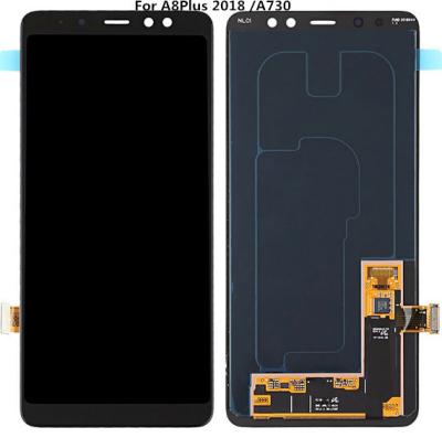 China Mobile Phone Screen Repair Service LCD Display Broken Touch Screen Assembly For Samsung Galaxy A730 A8 Plus LCD Display Mobile Phone Parts for sale