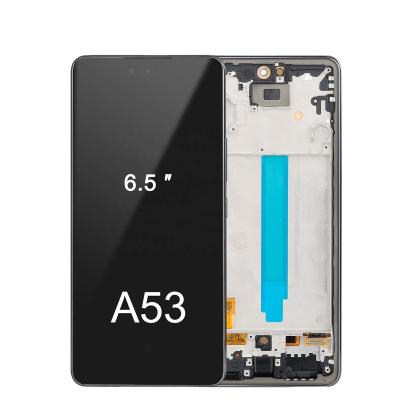 China Broken Mobile Phone Screen Repair Service LCD Screen For Samsung Galaxy A53 LCD Display Touch Screen Assembly Replacement With Frame for sale