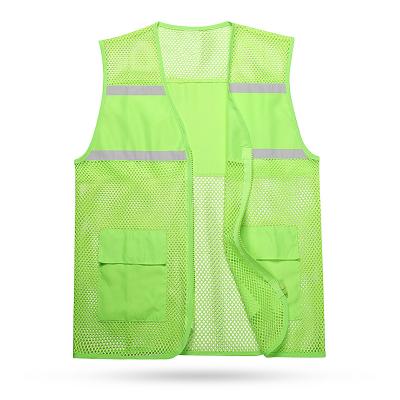 China High Hi Vis Reflective Safety Mesh Breathable Reflective Vest With Pockets for sale