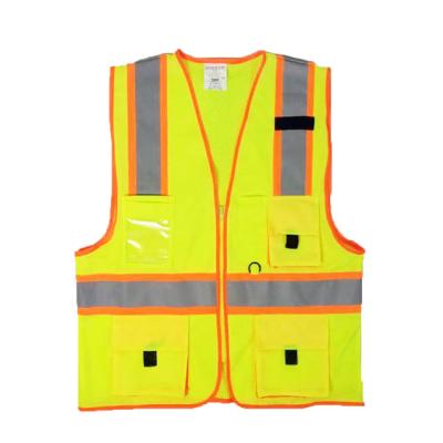 China High Hi Force Reflective Clothing Vest Safety Reflective Vest With Pockets for sale