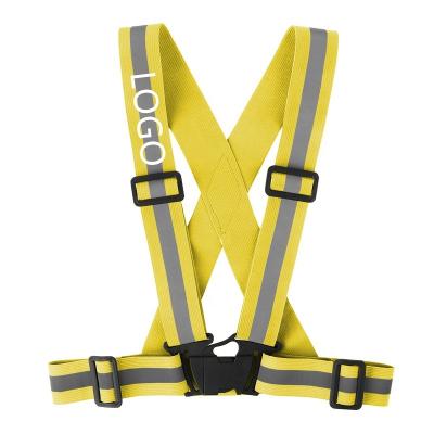 China Wrist Waist Belt Color High Visibility Safety Reflective Vest Black Green Different Tape Reflective Belt On Sale for sale