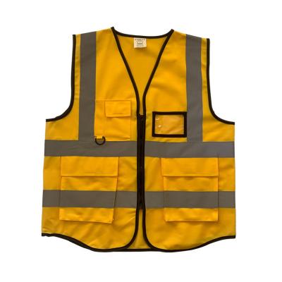 China Traffic Safety Workplace Safety 120G Knitted Fabric Visibility Clothing Safety Reflective Vest Top With Logo for sale