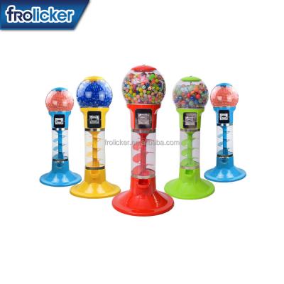 China High Quality Spiral Gumball Capsules Vending Machine With Toys Or Bouncy Capsule Ball 51cm X 51cm X 130cm for sale