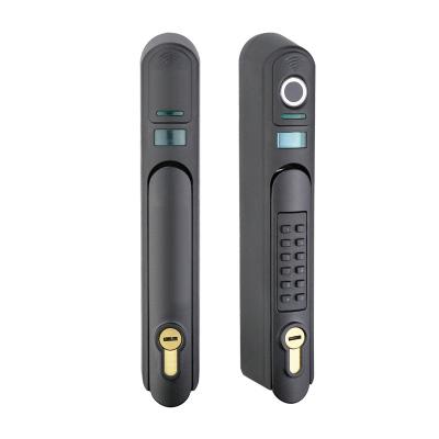 China Durable High Security Electronic Swing Handle Locks Card Reader Door Lock Data Center Swing Handle for sale