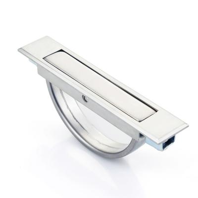 China Zinc Alloy Modern Hidden Hide Small Distribution Box Door Handle for sale