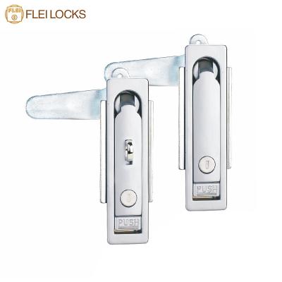 China Zinc Alloy Industrial Hardware Cabinet Push Button Panel Lock for sale