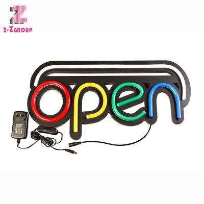 China Shop Z-Z Group Neon Sign Board LED Logo Led Letter Open Neon Lighting Signage For Store Shop Decoration for sale