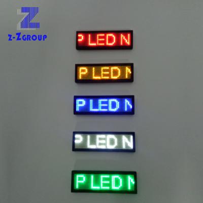 China Indoor Programmable LED Display LED Name Tag Badge LED Name Badge for sale