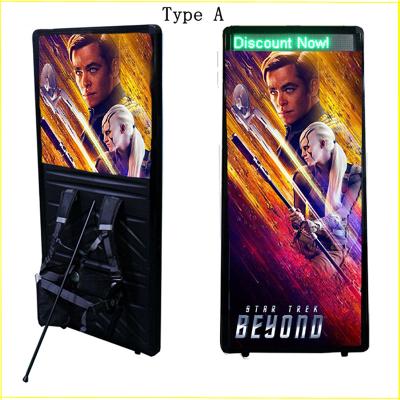 China Outdoor New Design Portable Human Walking Electronic Commercial Aluminum Advertising Light Box Outdoor Digital Billboard Signage for sale