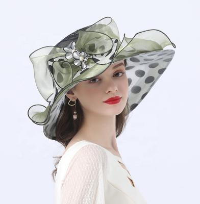 China 2020 Detachable Derby Day Racehorse Tea Hats Dual-Use Women's Fachsion Church Beacg Hats Character Women Hats for sale