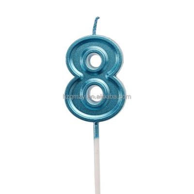 China Birthday Party Holiday Promotional Gifts Number Cake Decorations Cute Creative Birthday Number Candles for sale