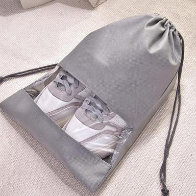 China Customized Foldable and Washable Shoe Organizer Bag Drawstring Shoe Bag for Storage for sale