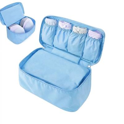 China Portable Travel Bikini Organizer Lingerie Case Classification Viable Bra Bangs Underwear Storage Bag for sale