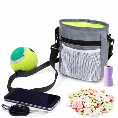 China Sustainable Custom Pet Trainingwaist Food Holder Pet Treat Pouch Dog Treat Bag With Poop Bag Dispenser for sale