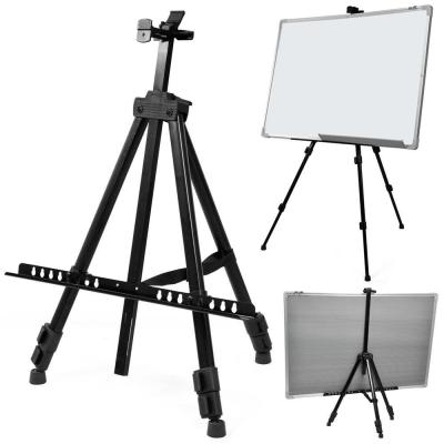 China Easel Professional Lightweight Tripod Display Stand Artist Easel For Outdoor Adults Aluminum Painting &Kids Drawing Painting for sale