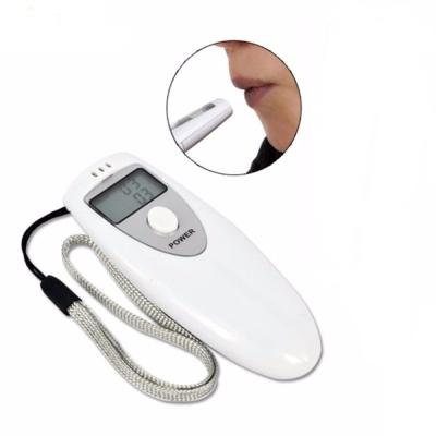 China LED Display Portable Digital Breath Breathalyzers Personal Alcohol Tester With Mouthpiece 95mm*36mm*18mm for sale