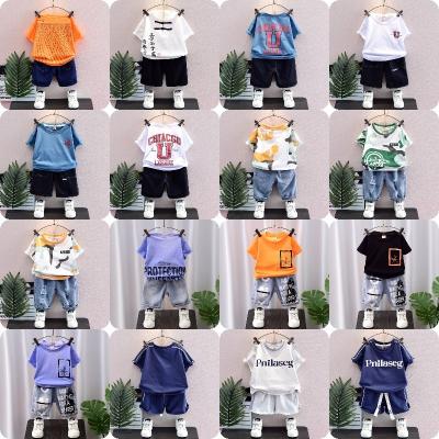 China The men's and women's two-piece set wholesale cotton casual trend printed cartoon new summer for sale