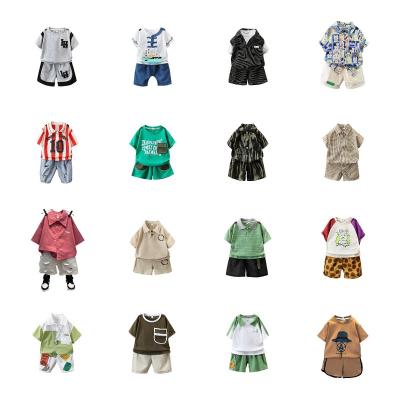 China Wholesale two-piece short sleeve men's and women's clothing high quality new children's summer casual factory for sale