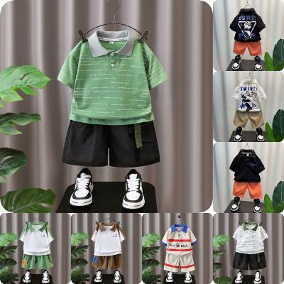 China 2023 new men's and women's casual short sleeve suit factory direct sales, cotton children's suit wholesale for sale