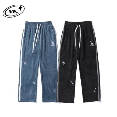 China Custom Wholesale VEGORRS Autumn Winter Men QUICK DRY Long Pants Design Loose Embroidered Multiple Color Hip Hop Pants for sale