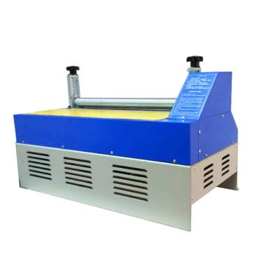 China Good durable desktop hotmelt gluing roller compounding machine for plastic pearl cotton sponge foam for sale