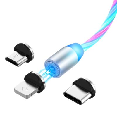 China Single Strip Making Mobile Charger Cable Usb Magnetic Flame Data Cable for sale