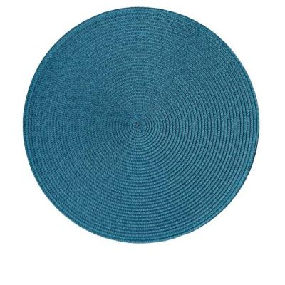 China Low Price Dining Table Mat Non Slip Washable Kitchen Decor Viable Round Woven Place Mat for sale