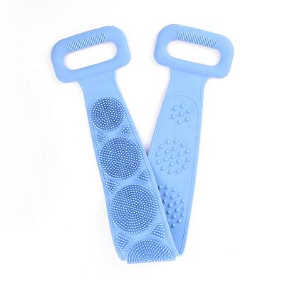 China EXFOLIATE Bathroom For Shower Massage Exfoliating Brush Bath Silicone Body Cleansing Back Scrubber for sale