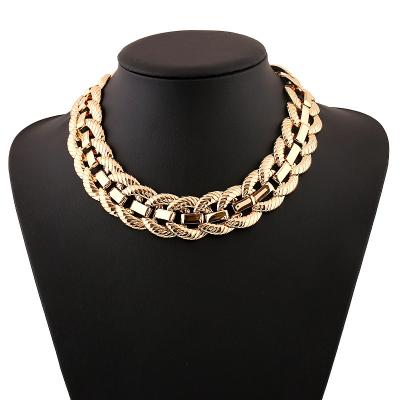 China Vintage & originality & 2018 festival fashion jewelry iron chain necklace gold plating neckerchief design for women for sale