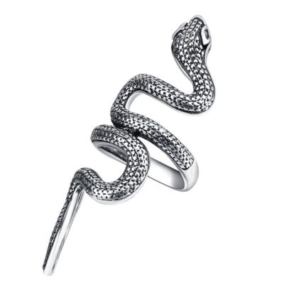 China Vintage & originality & 1 Pcs Fashion Design Finger Jewelry Men Fashion Snake Rings Long Party High Quality Alloy Punk Trendy Accessory Jewelry for sale