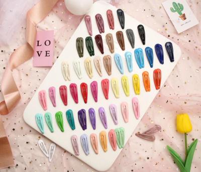 China Vintage & originality & simple & Boho VSCO Hair Barrettes Snap Hair Clips For Women Toddlers Kids Girls 2 Inch 52 Colors for sale