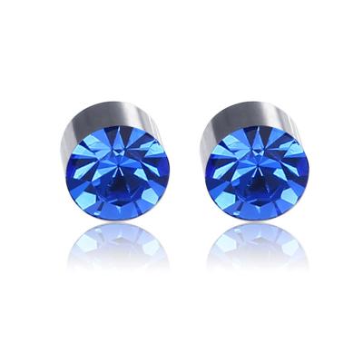 China Vintage & originality & 2018 Hot Selling Punk Fashion Jewelry Color Stone Earring Stud For Women Men Magnetic Stud Earring for sale