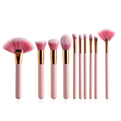 China 4/10pcs Private Label Skin-Friendly Brushes Makeup Brush Set Professional Pink Glitter Makeup Brush Set for sale