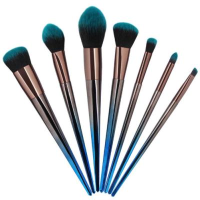 China Angular Blush Custom Logo 7pcs/Set Makeup Brush Set Makeup Brush Travel for sale