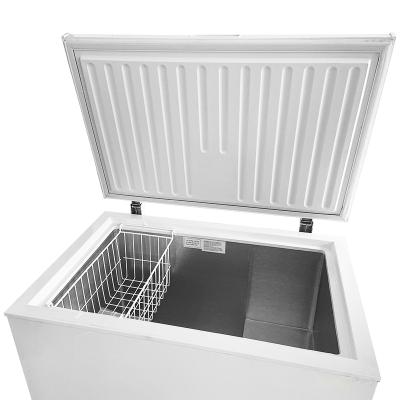 China Double-temperature Ice Cream Freezer Commercial Display Open Door Chest Freezer Top Freezer for sale