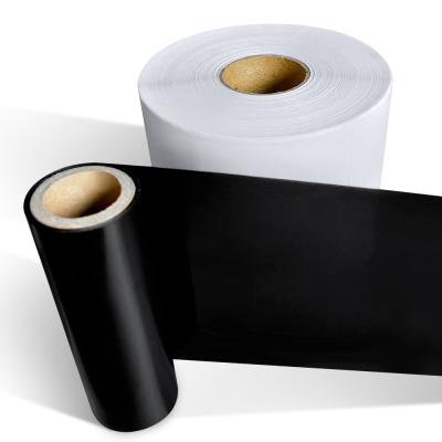 China Good Quality Wax Waterproof Ribbon Required Transfer Thermal Label Labeler Compatible Thermal Label Roll for sale