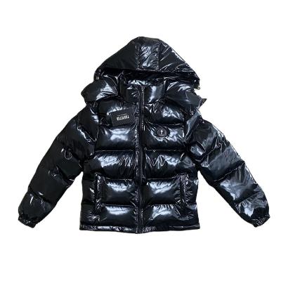 China 23 Breathable Conjunto Trapstar Stripper Jacket Giacca Men Coat Original Shiny Black Trapstars Detachable Coat Highest Quality 1:1 Embroidery for sale