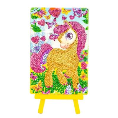 China Cartoon Handmade Diy Diamond Painting Kits With Bracket Painting Environmental Material Package For Kids for sale