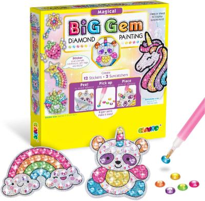 China Eco-Friendly Educational DIY Toys Diamond Painting Custom Animal Kids Sticker Crystal Stones Creativity Large Gems Kit for sale