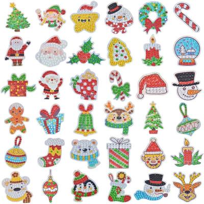 China Sticker Diamond Painting Diamond Embroidery For Kids Fun Easy DIY Painting By Diamonds Christmas Sticker Painting Kits For Kids for sale