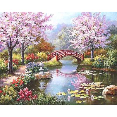 China New Classical/Postmodern Wholesale Natural Landscape Oil Painting By Numbers Diy For Home Decor Wall Decoration for sale