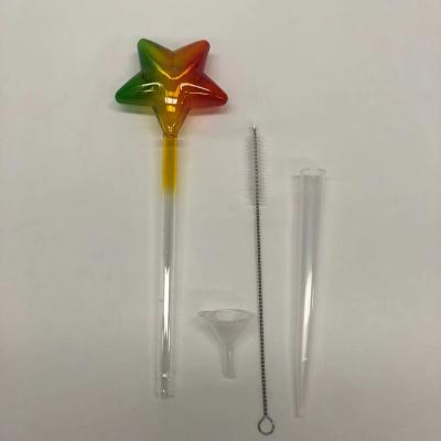 China Eco-friendly Unbreakable Star Shaped Automatic Garden Plant Drip Irrigation Watering Spikes Glass Globes for sale