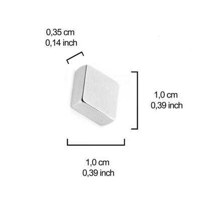 China Shape Super Strong Square Neodymium Fridge Magnet for sale