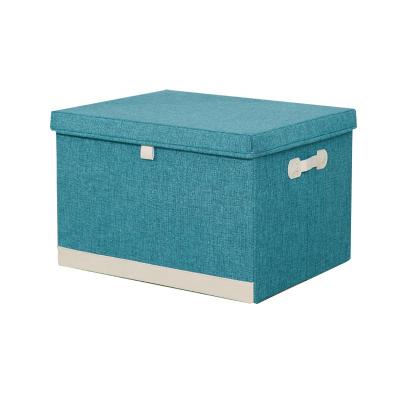 China Sturdy Durable Folding Cube Storage Bins Fabric Storage Bins With Handles For Storing Clothing Or Small Items for sale