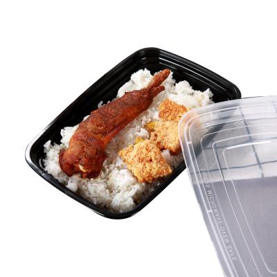 China New Arrival Microwavable Bento Box Microwavable Disposable Food Containers With Single Compartment for sale