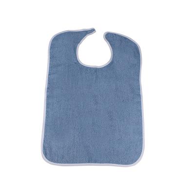 China Contemporary high quality washable and reusable adult bib for the elderly waterproof elder feeding bib for sale